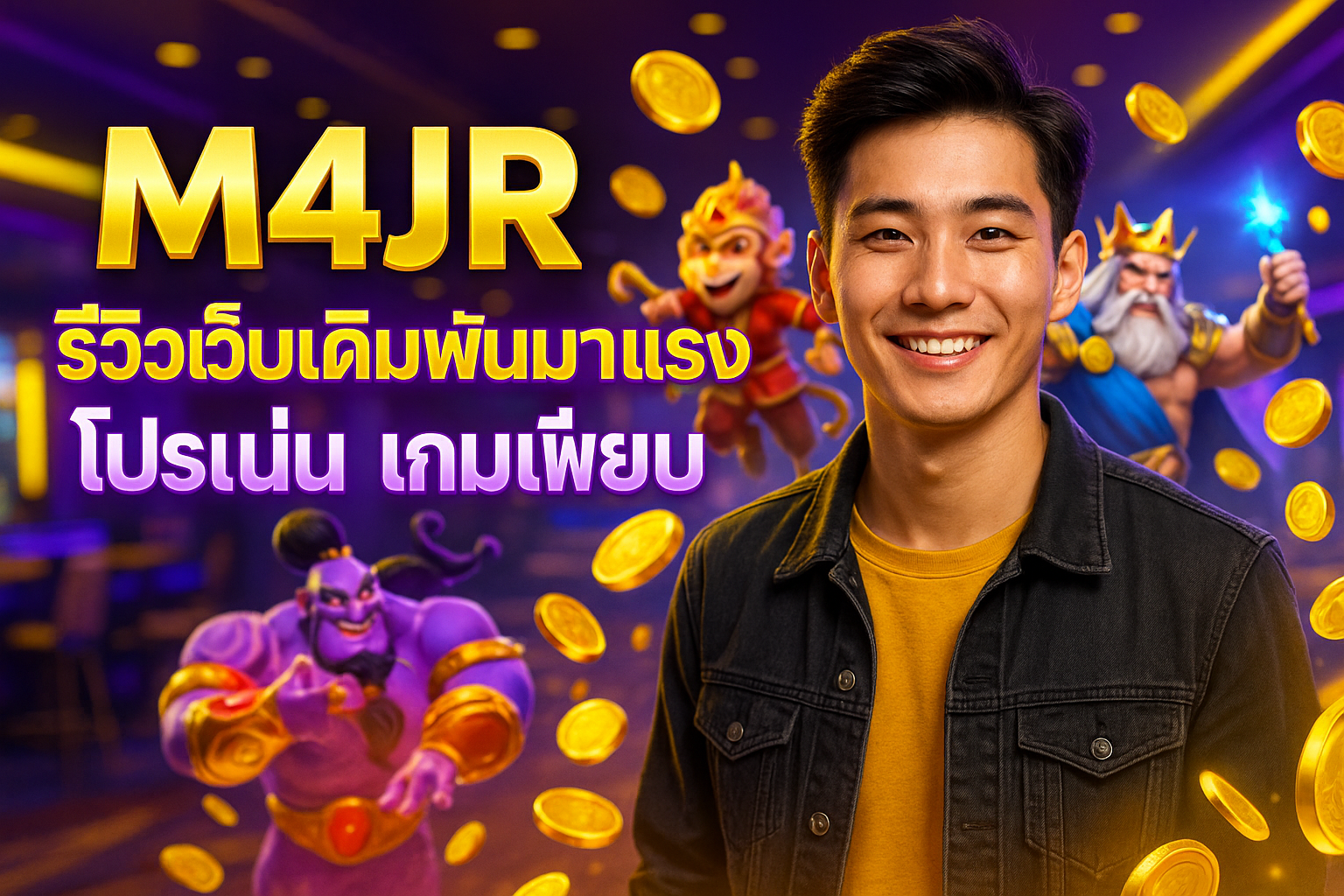 M4JR รีวิวเว็บเดิมพันมาแรง โปรแน่น เกมเพียบ