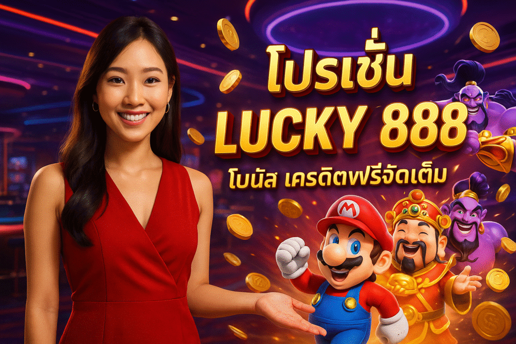 โปรโมชั่น LUCKY888 โบนัส เครดิตฟรีจัดเต็ม